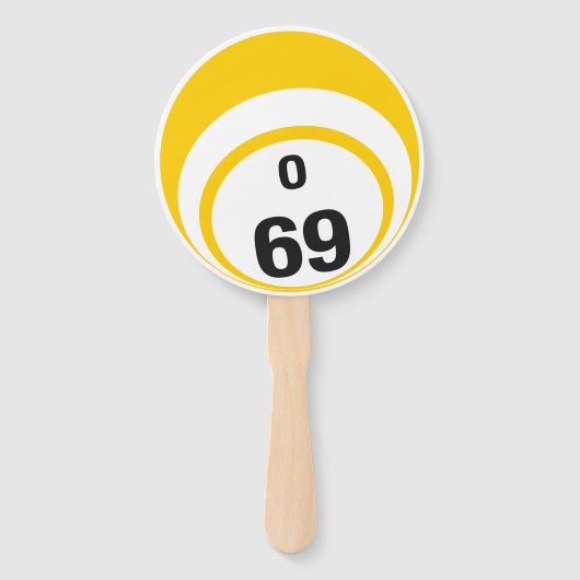 Bingo Ball Hand Fan O67 und 069 Fächer (Vorderseite)