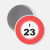 Bingo Ball I Magnet (Vorderseite/Rückseite)