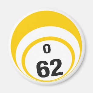 Bingo-Ball-Kühlschrankmagnet O 62 Magnet