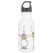 Bingo-Ball-Muster Edelstahlflasche (Vorderseite)