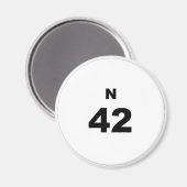 Bingo Ball N Magnet (Vorderseite/Rückseite)