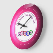 Bingo Ball Themed Funny Große Wanduhr (Winkel)