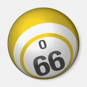 Bingo-Ballmagnet O 66 Magnet
