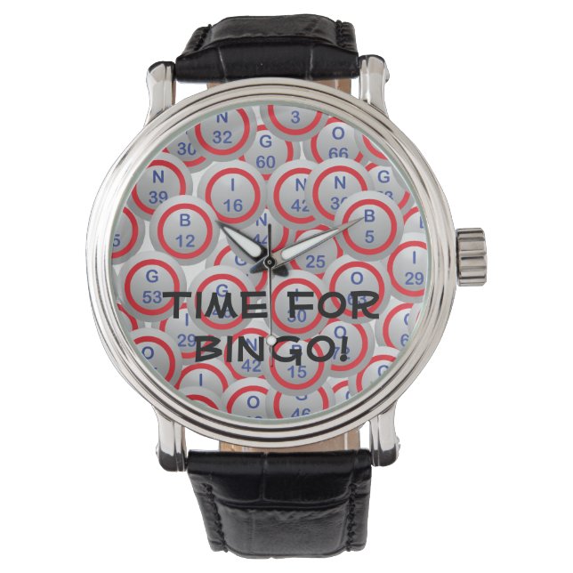 Bingo Balls Armbanduhr (Vorderseite)