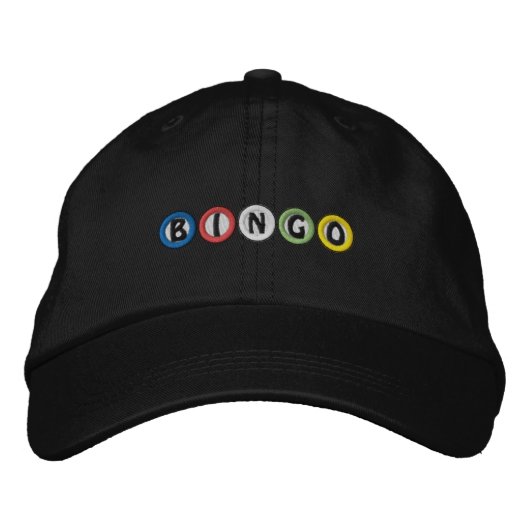 Bingo Balls Bestickte Kappe (Vorderseite)