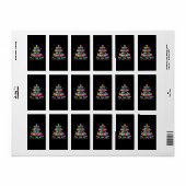 Bingo Balls Bingo den ganzen Weg Adressaufkleber (Vorne)