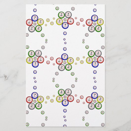 Bingo Balls Briefpapier (Vorderseite)