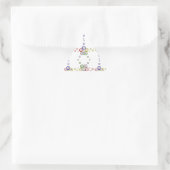 Bingo Balls Dreieckiger Aufkleber (Tasche)