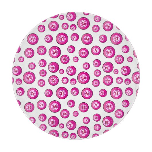 Bingo Balls Fun Schneidebrett (Vorderseite)