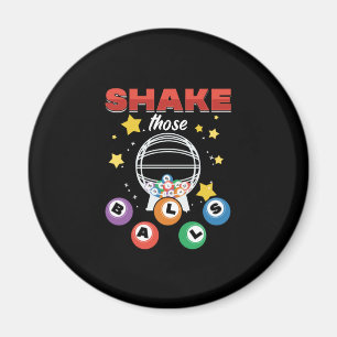 Bingo Balls Lucky Game Player Gambling Gift Magnet