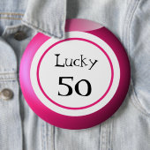 Bingo Balls Lucky Numbers Spaß Button (Beispiel)