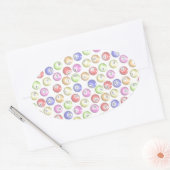Bingo Balls Ovaler Aufkleber (Umschlag)