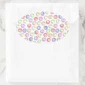 Bingo Balls Ovaler Aufkleber (Tasche)
