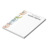 Bingo Balls Personalized Notepad Notizblock (Rotiert)
