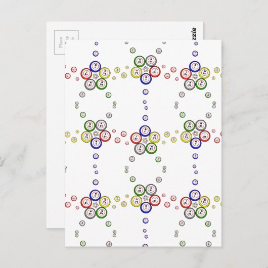 Bingo Balls Postkarte (Vorne/Hinten)