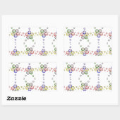 Bingo Balls Rechteckiger Aufkleber (Blatt)