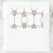 Bingo Balls Rechteckiger Aufkleber (Tasche)