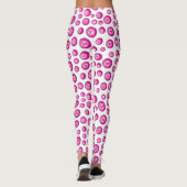 Bingo Balls Rosa Gemustert Leggings (Rückseite)