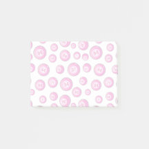 Bingo Balls Rosa und Weiße Neuheit