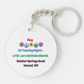 Bingo Balls Schlüsselanhänger (Rückseite)