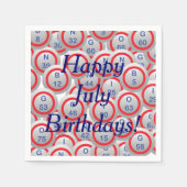 Bingo Balls Serviette (Vorderseite)