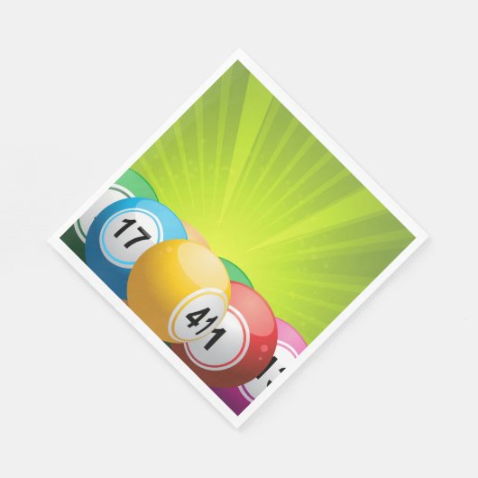 Bingo Balls Serviette (Ecke)