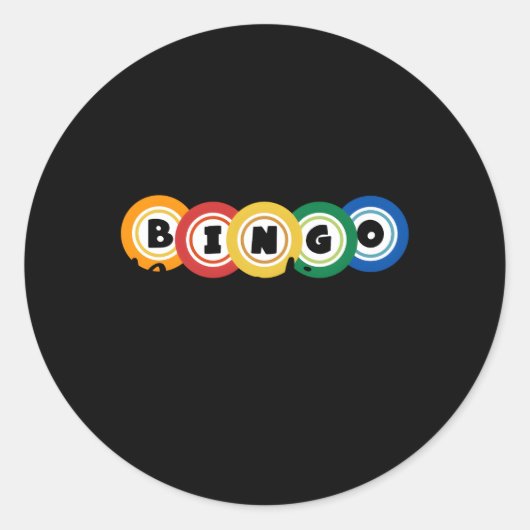 Bingo Besties Bingo Buddy Bingo Runder Aufkleber (Vorderseite)
