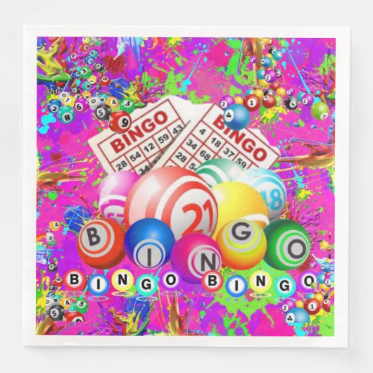 BINGO BINGO Designed By CBDOilPrincess  Serviette (Vorderseite)