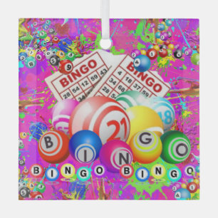 BINGO BINGO Entworfen von CBDOilPrincess  Ornament Aus Glas
