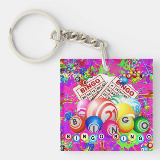 BINGO BINGO Entworfen von CBDOilPrincess Schlüsselanhänger