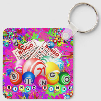 BINGO BINGO Entworfen von CBDOilPrincess Schlüsselanhänger