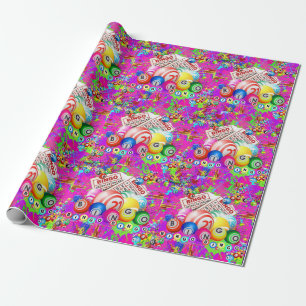 BINGO BINGO Splattered Paint CBDOilPrincess  Geschenkpapier