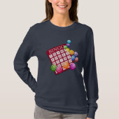 Bingo! Bingokarte und -markierungen T-Shirt (Vorderseite)