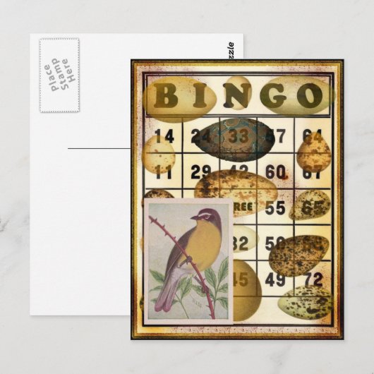 Bingo Bird Postkarte (Vorne/Hinten)