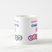 Bingo Birthday 50th Milestone Bingo Balls Kaffeetasse (Mittel)