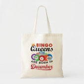 Bingo Birthday Bingo Queens sind im Dezember Gebor Tragetasche (Vorne)
