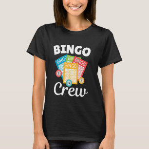 Bingo Birthday Crew Bingo Card Funny Bingo Player T-Shirt