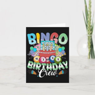 Bingo Birthday Crew Bingo Player Weihnachten Karte