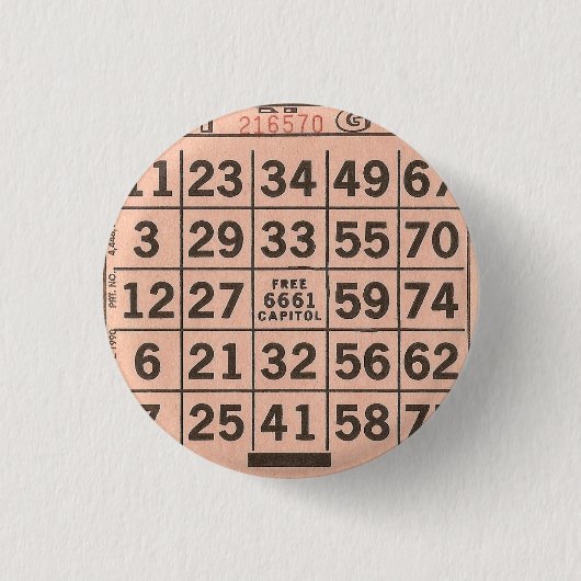 BINGO BUTTON (Vorderseite)