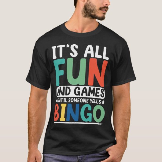 Bingo Caller Funny Gambling Lottery Bingo Player B T-Shirt (Vorderseite)