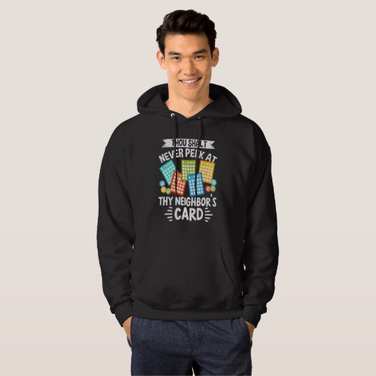 Bingo Caller Player Lucky Bingo 15 Hoodie (Vorne ganz)