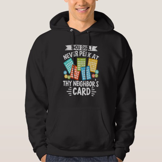 Bingo Caller Player Lucky Bingo 15 Hoodie (Vorderseite)