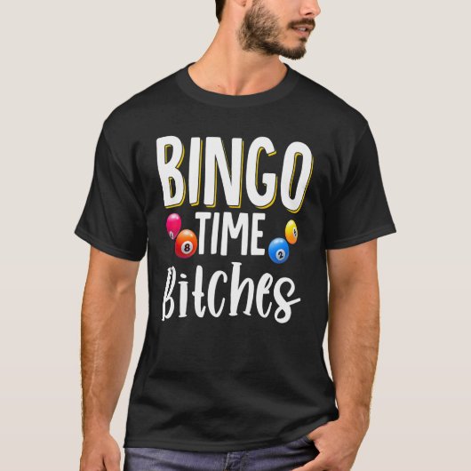 Bingo Caller Player Lucky Bingo T-Shirt (Vorderseite)