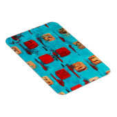 BINGO Card Abstrakter Impressionismus Magnet (Rechte Seite)