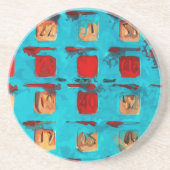 BINGO Card Abstrakter Impressionismus Untersetzer (Vorne)