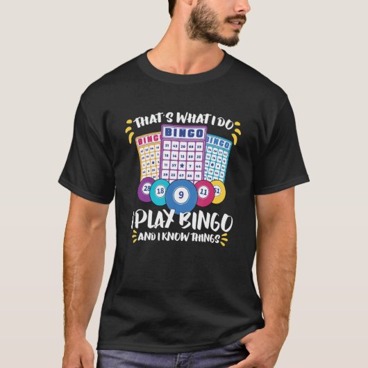 Bingo Card Game Grandma Bingo Player Bingo Cards T-Shirt (Vorderseite)