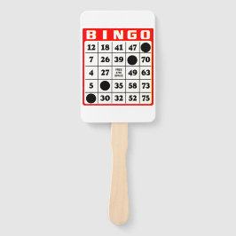 Bingo Card Hand Fan Fächer
