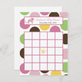 Bingo Card Jungle Queen Tiger Safari Zoo Einladungspostkarte (Vorne/Hinten)