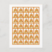 Bingo Card Marker Autumn Fall Pumpkin Baby Postkarte (Vorderseite)