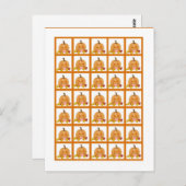 Bingo Card Marker Autumn Fall Pumpkin Baby Postkarte (Vorne/Hinten)